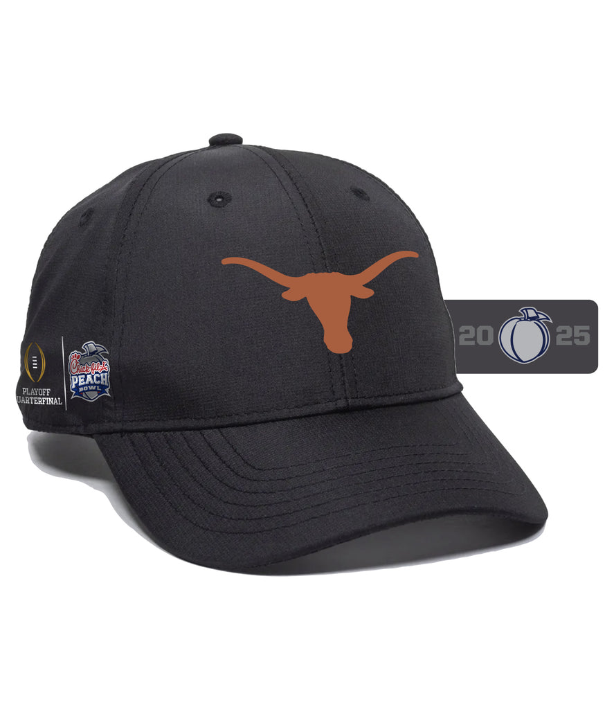 2025 Chick-fil-A Peach Bowl Texas Black Cap